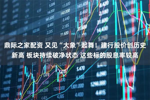 鼎际之家配资 又见“大象”起舞！建行股价创历史新高 板块持续破净状态 这些标的股息率较高